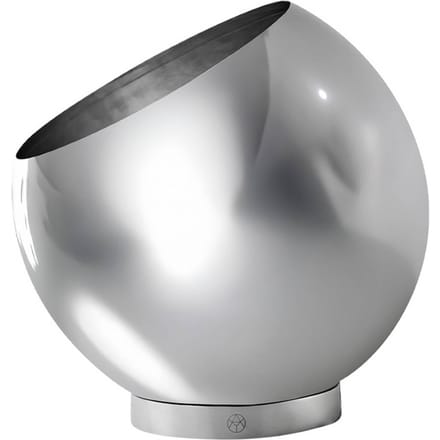 AYTM bloempot Globe, Ø 17 cm, zilver, roestvrij staal
