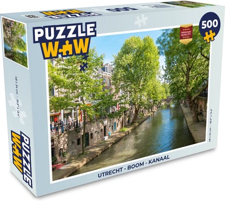 Puzzel Utrecht - Boom - Kanaal - Legpuzzel - Puzzel 500 stukjes