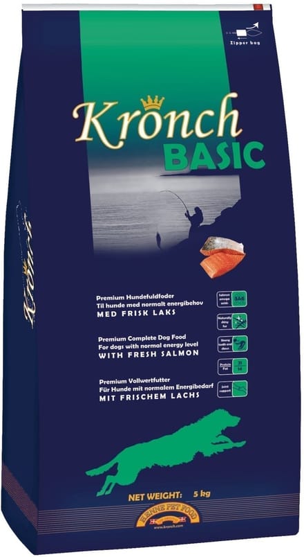 Kronch Basic Adult Hondenvoer | Zalm & Rijst | Volledig Voer