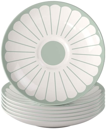 Kaffeeuntertassen Fleur Couleur ø 14,8 cm Set van 6