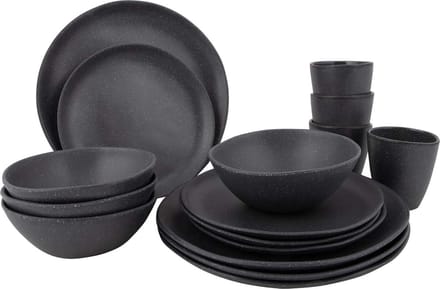 Bo-Camp - Urban Outdoor - Servies - Hoxton - 16 Stuks - Grijs