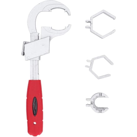 Universele Verstelbare Dubbele Steeksleutel Multifunctionele Badkamer Wastafel Sleutelset Reparatiegereedschap 80mm white