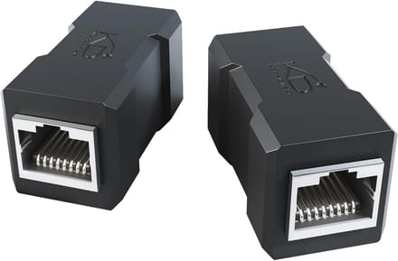 RJ45 Coupler met Extra Afscherming - Ethernet Kabelverlenger voor 10Gbit/s Netwerk