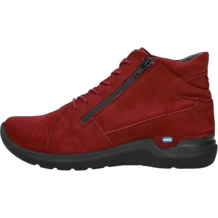 Hoge Sneakers Wolky Why Veterschoenen Hoog - rood - Maat