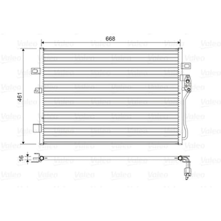 Condensator, airconditioning VALEO 822625