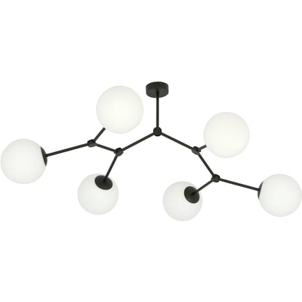 6-lichts pafondlamp Stratos | Cozyhouse