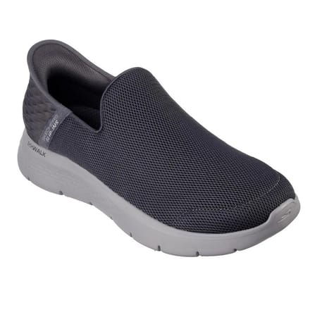 Skechers Heren Go Walk Flex Hands Free schoenen (Donkergrijs)