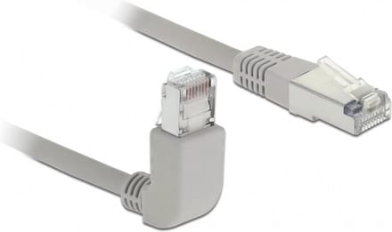 Delock 83524 RJ45 Netwerkkabel, patchkabel CAT 6 S/FTP 0.50 m Grijs 1 stuk(s)