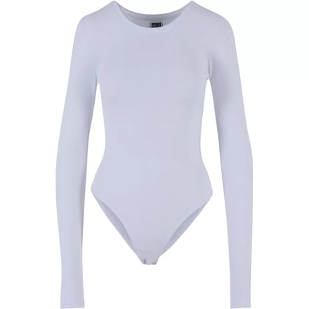 Urban Classics - Stretch Jersey Longsleeve Bodysuit - M - Wit