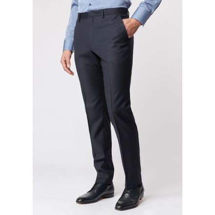 Roy Robson Broek Smooth Uni Super 130's Navy / male