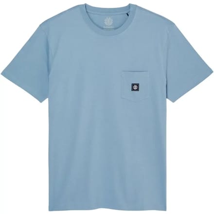 Element Icon Label Pocket T-shirt Met Korte Mouwen Blauw L Man