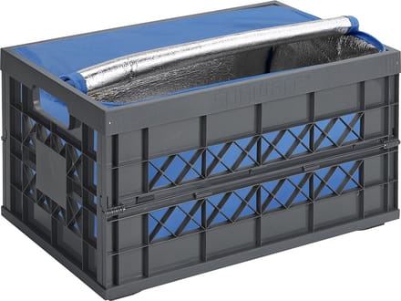 Sunware Square Vouwkrat 45L - Heavy Duty - Met koeltas - Antraciet