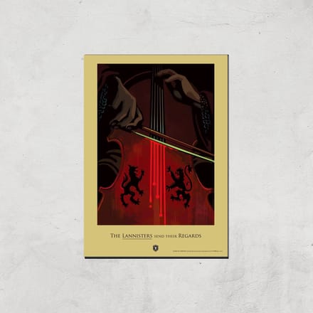 Game of Thrones Lannisters Giclee Art Print - A4 - Print Only