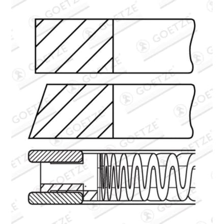 Goetze Engine Zuigerveren set GOETZE 08-440500-30