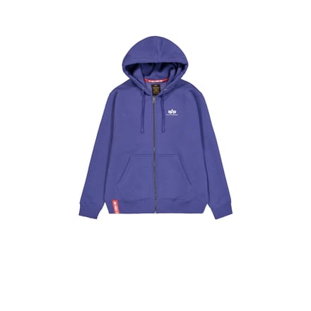 Hooded sweatshirt met rits Alpha Industries Basic Small Logo
