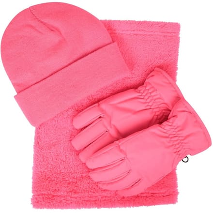 Mountain Warehouse Accessoireset voor kinderen (Set van 3) (Donkerroze)