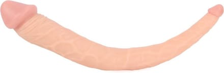 Kiotos COX Dubbele Dildo 35 x 2.2/5 cm - beige