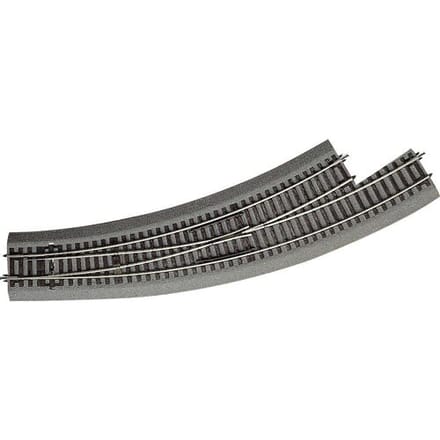 H0 RocoLine (met ballastbed) 42572 Gebogen wissel, Links 1 stuk(s)