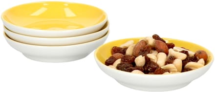 Set van 4 kommen 10cm plat geel Doppio - Ritzenhoff 64292