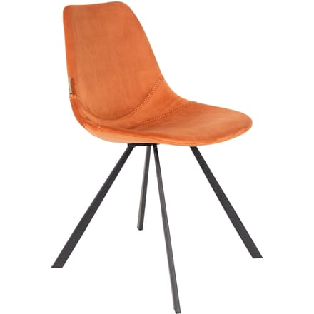 Set van 2 eetkamerstoelen Franky velvet | Dutchbone