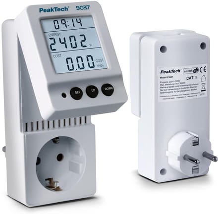Energiekostenmeter met Stroomverbruikmeting en Draaibaar Display