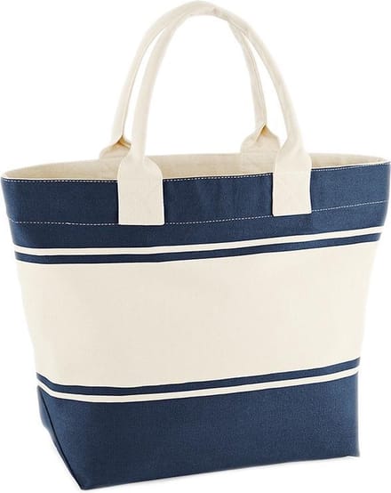 Quadra Dames/dames Canvas Deck Zak (Navy/Off Wit)