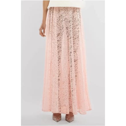 Plooirok voor dames Goddiva Floral Lace A-Line Maxi