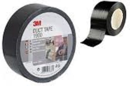 10x 3M duct tape 1900, 50mmx50 m, zwart