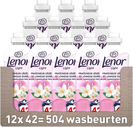 Lenor Wasverzachter - Jasmijn Bloem - 12 x 42 Wasbeurten