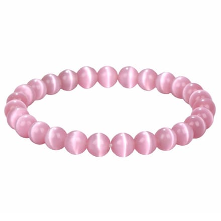 Fako Bijoux - Armband - Cat's Eye - Kattenoog - Roze