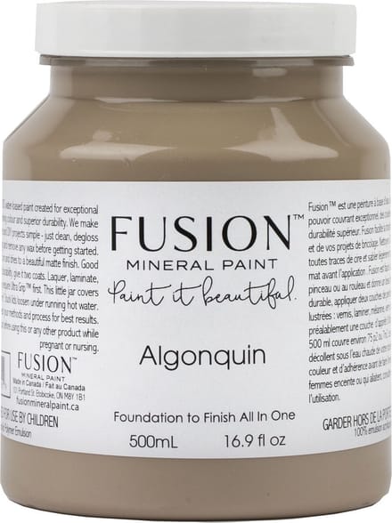 Acryl Verf - Fusion Paint - taupe meubelverf -acryl - Algonquin - 500 ML