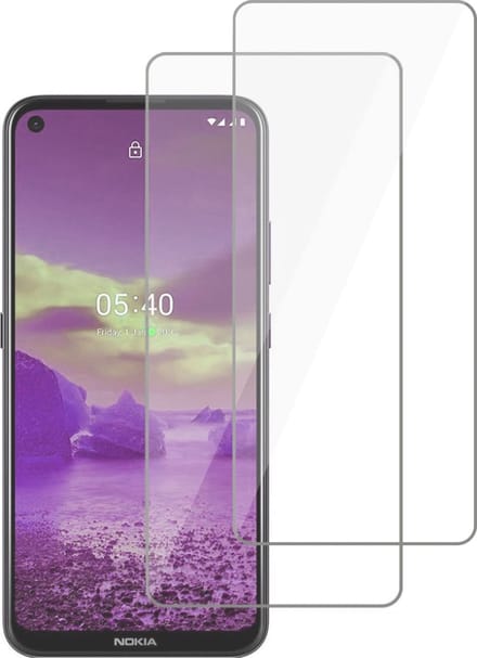 Geschikt voor Nokia 5.4 Screenprotector - Screenprotector geschikt voor Nokia 5.4 Beschermglas - 2 Stuks