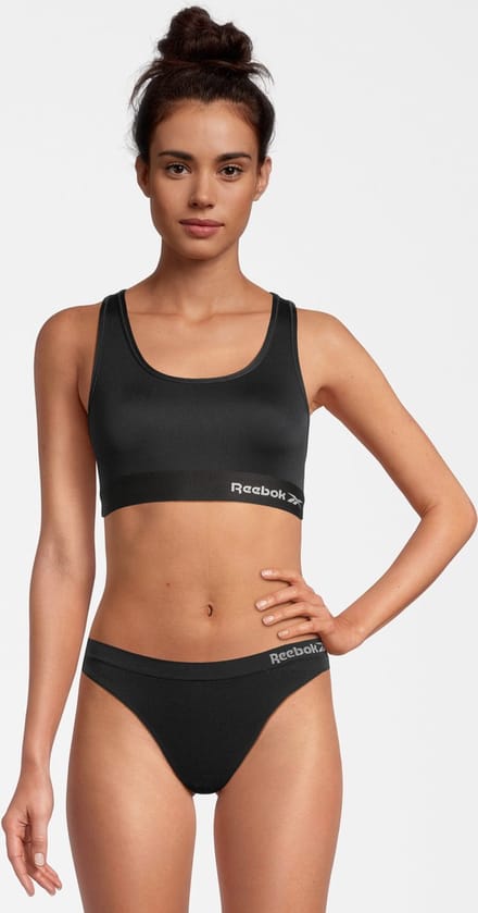 Reebok Naadloze String Kali - Maat XS - 3 Pack - Zwart
