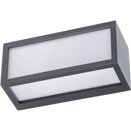 G & L Handels GmbH Buitenwandlamp 400157, antraciet, aluminium, lengte 25,2 cm, IP54