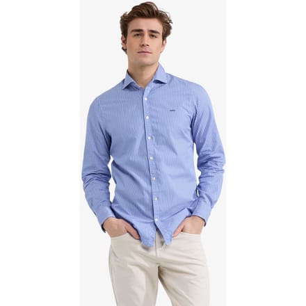 McGregor Stripe Shirt Medium Blue Größe: 3XL | Casual hemden Outlet | Herren | Blau