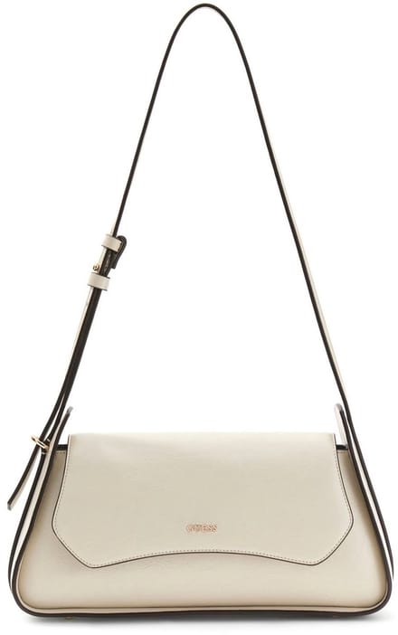 GUESS schoudertas Xena Flap Shoulder Bag Light Taupe crème