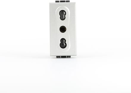 Stopcontact 2P Italiaanse Norm Module Zwart