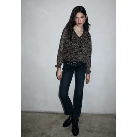 Chiffon blouse met volants