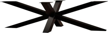 FLE - Stalen matrix zwart spinpoot 280 bij 60 cm en hoogte 69 cm (10 x 10 cm)