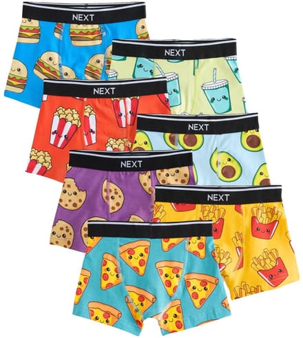 Next - Jongens - Set van 7 boxershorts - Blauw