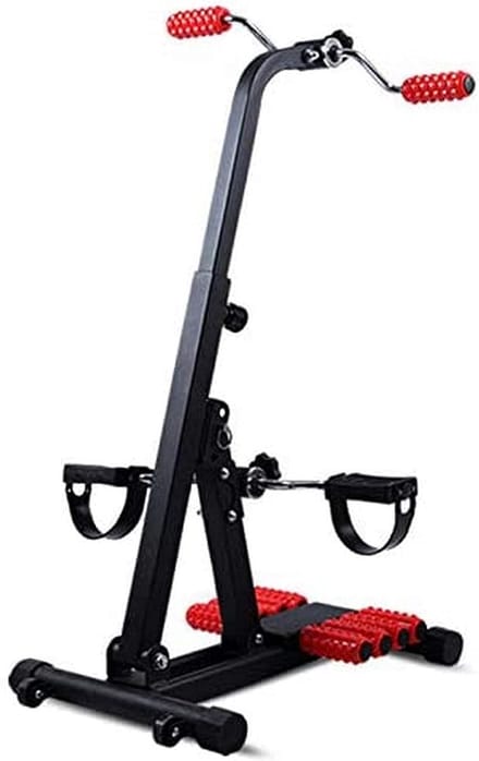Pedaal Trainer - Mini Hometrainer - Mobiliteit Verbeteren - Verstelbare Weerstand - Compact Ontwerp - Grijs