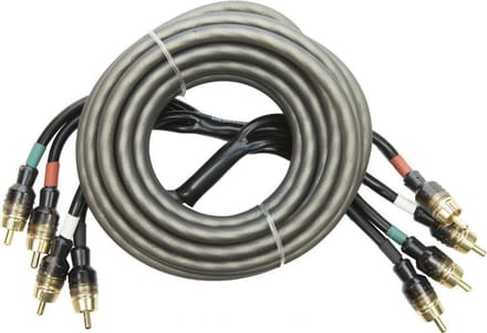 AUDIO SYSTEM HIGH-PERFORMANCE RCA-KABEL 5000mm 4-weg OFC cinch-kabel