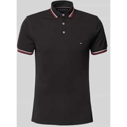 Slim fit poloshirt met logostitching