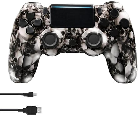 Namajunas - Draadloze Controller geschikt voor PS4/Pro/Slim/PC - Bluetooth gamepad - Geschikt voor Playstation 4 -Zes-assige sensor - LED-lichtbalk en touchscreen-functionaliteit - Audio Jack Input - Gaming Accesoires