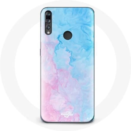 Hoesje voor Huawei p30 lite Roze blauwe achtergrond