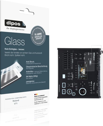 dipos – 2x Matte Pantserfolie geschikt voor Roland V71 | 9H Screenprotector