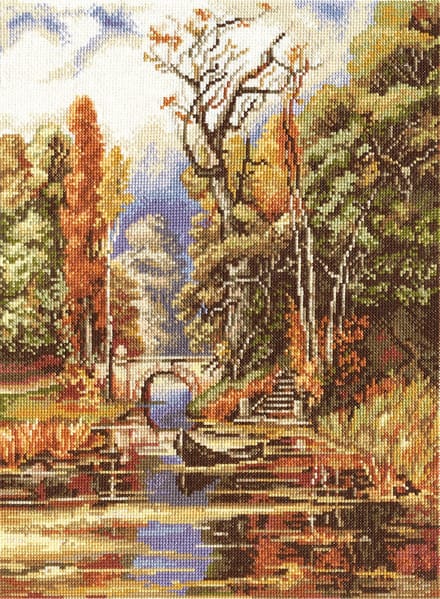Borduurpakket Herfst in het park