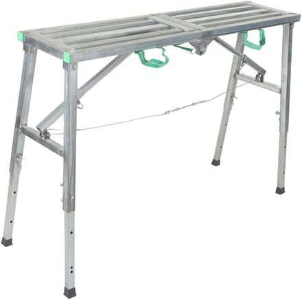 Dailygoods- Werkblad Verstelbaar - Inklapbaar Werkplatform - Aluminium Frame - Maximaal Draagvermogen 200 kg - Multifunctioneel - Ruimtebesparend