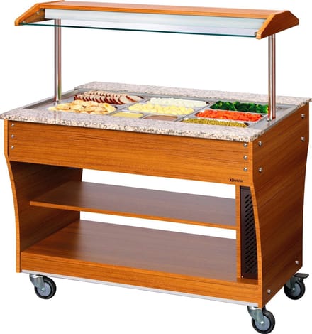 Bartscher | Buffetwagen, warm, 3x 1/1GN | 125614