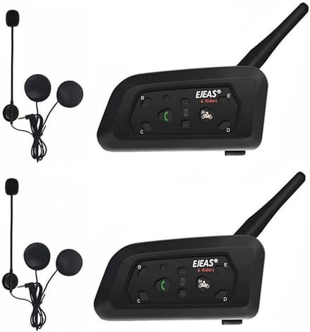 Bluetooth Intercom Set 2 Stuks - Motorfiets Communicatie Systeem tot 1200M